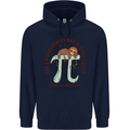 I'm a Maths Genius and Sloth Lover Funny Mens 80% Cotton Hoodie Navy Blue