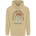 I'm a Maths Genius and Sloth Lover Funny Mens 80% Cotton Hoodie Sand