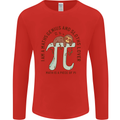 I'm a Maths Genius and Sloth Lover Funny Mens Long Sleeve T-Shirt Red