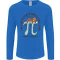 I'm a Maths Genius and Sloth Lover Funny Mens Long Sleeve T-Shirt Royal Blue