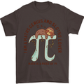 I'm a Maths Genius and Sloth Lover Funny Mens T-Shirt Cotton Gildan Dark Chocolate