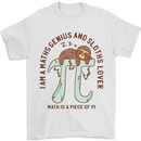I'm a Maths Genius and Sloth Lover Funny Mens T-Shirt Cotton Gildan White