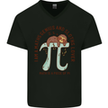 I'm a Maths Genius and Sloth Lover Funny Mens V-Neck Cotton T-Shirt Black