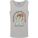 I'm a Maths Genius and Sloth Lover Funny Mens Vest Tank Top Sports Grey