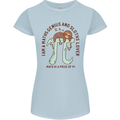 I'm a Maths Genius and Sloth Lover Funny Womens Petite Cut T-Shirt Light Blue