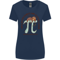 I'm a Maths Genius and Sloth Lover Funny Womens Wider Cut T-Shirt Navy Blue