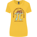 I'm a Maths Genius and Sloth Lover Funny Womens Wider Cut T-Shirt Yellow