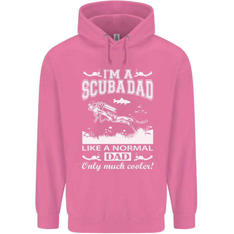 I'm a Scuba Diving Dad Father's Day Diver Mens 80% Cotton Hoodie Azelea