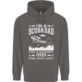 I'm a Scuba Diving Dad Father's Day Diver Mens 80% Cotton Hoodie Charcoal