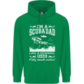 I'm a Scuba Diving Dad Father's Day Diver Mens 80% Cotton Hoodie Irish Green