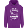 I'm a Scuba Diving Dad Father's Day Diver Mens 80% Cotton Hoodie Purple
