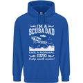 I'm a Scuba Diving Dad Father's Day Diver Mens 80% Cotton Hoodie Royal Blue