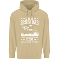 I'm a Scuba Diving Dad Father's Day Diver Mens 80% Cotton Hoodie Sand