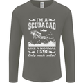 I'm a Scuba Diving Dad Father's Day Diver Mens Long Sleeve T-Shirt Charcoal