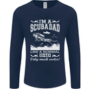 I'm a Scuba Diving Dad Father's Day Diver Mens Long Sleeve T-Shirt Navy Blue