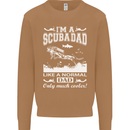 I'm a Scuba Diving Dad Father's Day Diver Mens Sweatshirt Jumper Caramel Latte