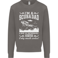 I'm a Scuba Diving Dad Father's Day Diver Mens Sweatshirt Jumper Charcoal