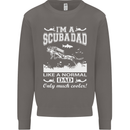 I'm a Scuba Diving Dad Father's Day Diver Mens Sweatshirt Jumper Charcoal