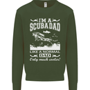 I'm a Scuba Diving Dad Father's Day Diver Mens Sweatshirt Jumper Forest Green