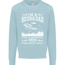 I'm a Scuba Diving Dad Father's Day Diver Mens Sweatshirt Jumper Light Blue