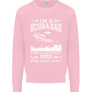 I'm a Scuba Diving Dad Father's Day Diver Mens Sweatshirt Jumper Light Pink