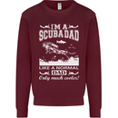 I'm a Scuba Diving Dad Father's Day Diver Mens Sweatshirt Jumper Maroon