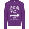 I'm a Scuba Diving Dad Father's Day Diver Mens Sweatshirt Jumper Purple
