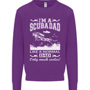 I'm a Scuba Diving Dad Father's Day Diver Mens Sweatshirt Jumper Purple