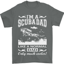 I'm a Scuba Diving Dad Father's Day Diver Mens T-Shirt Cotton Gildan Charcoal