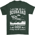 I'm a Scuba Diving Dad Father's Day Diver Mens T-Shirt Cotton Gildan Forest Green
