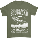 I'm a Scuba Diving Dad Father's Day Diver Mens T-Shirt Cotton Gildan Military Green
