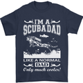 I'm a Scuba Diving Dad Father's Day Diver Mens T-Shirt Cotton Gildan Navy Blue