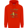 I'm a Vegan My b12 Is Fine Funny Childrens Kids Hoodie Bright Red