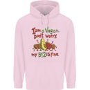 I'm a Vegan My b12 Is Fine Funny Childrens Kids Hoodie Light Pink