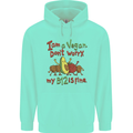 I'm a Vegan My b12 Is Fine Funny Childrens Kids Hoodie Peppermint