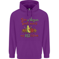 I'm a Vegan My b12 Is Fine Funny Childrens Kids Hoodie Purple