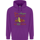 I'm a Vegan My b12 Is Fine Funny Childrens Kids Hoodie Purple