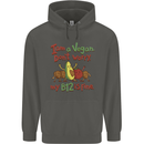 I'm a Vegan My b12 Is Fine Funny Childrens Kids Hoodie Storm Grey