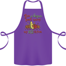 I'm a Vegan My b12 Is Fine Funny Cotton Apron 100% Organic Purple