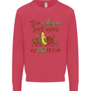 I'm a Vegan My b12 Is Fine Funny Kids Sweatshirt Jumper Heliconia