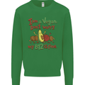 I'm a Vegan My b12 Is Fine Funny Kids Sweatshirt Jumper Irish Green