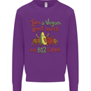 I'm a Vegan My b12 Is Fine Funny Kids Sweatshirt Jumper Purple