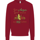 I'm a Vegan My b12 Is Fine Funny Kids Sweatshirt Jumper Red