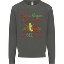 I'm a Vegan My b12 Is Fine Funny Kids Sweatshirt Jumper Storm Grey