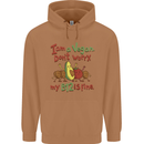 I'm a Vegan My b12 Is Fine Funny Mens 80% Cotton Hoodie Caramel Latte