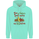 I'm a Vegan My b12 Is Fine Funny Mens 80% Cotton Hoodie Peppermint