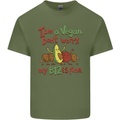 I'm a Vegan My b12 Is Fine Funny Mens Cotton T-Shirt Tee Top Military Green