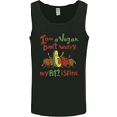 I'm a Vegan My b12 Is Fine Funny Mens Vest Tank Top Black