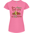 I'm a Vegan My b12 Is Fine Funny Womens Petite Cut T-Shirt Azalea