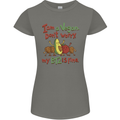 I'm a Vegan My b12 Is Fine Funny Womens Petite Cut T-Shirt Charcoal